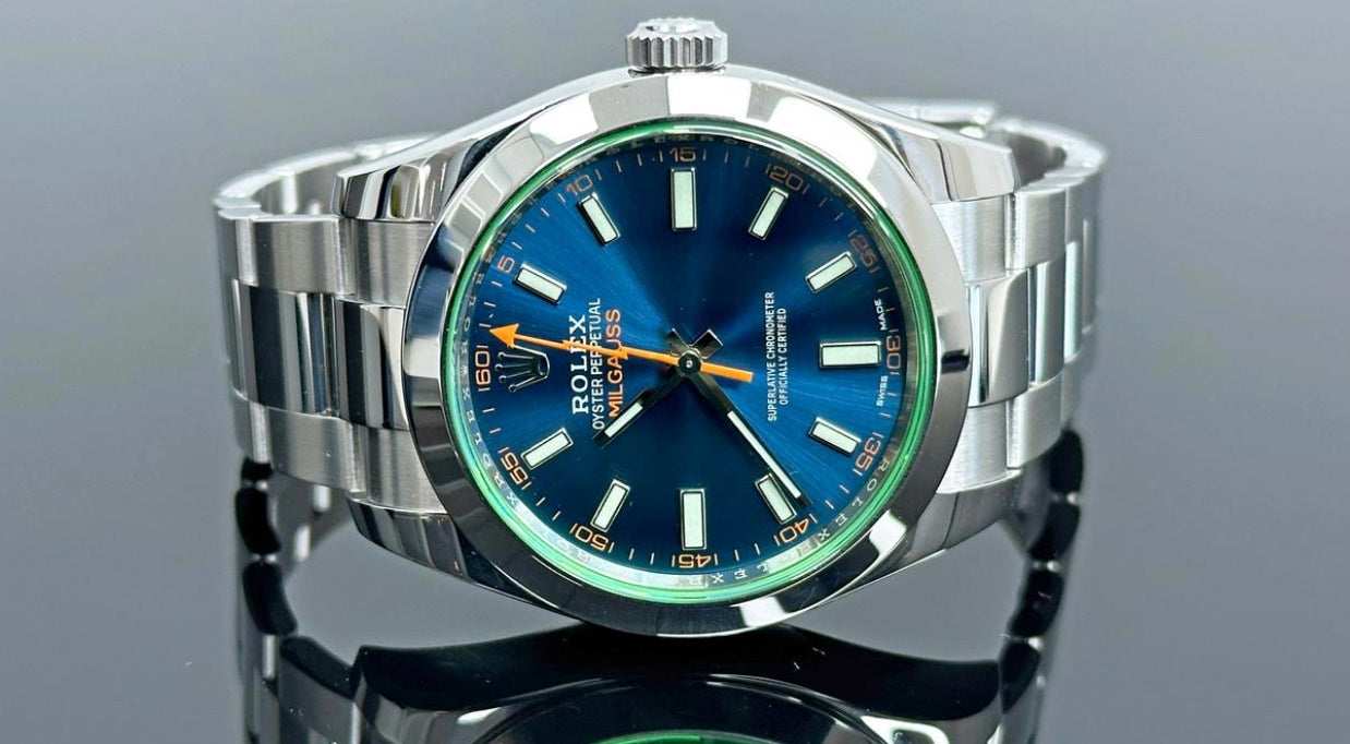 Rolex Milgauss 116400GV blue dail 2019