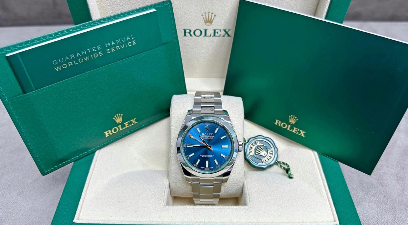 Rolex Milgauss 116400GV blue dail 2019